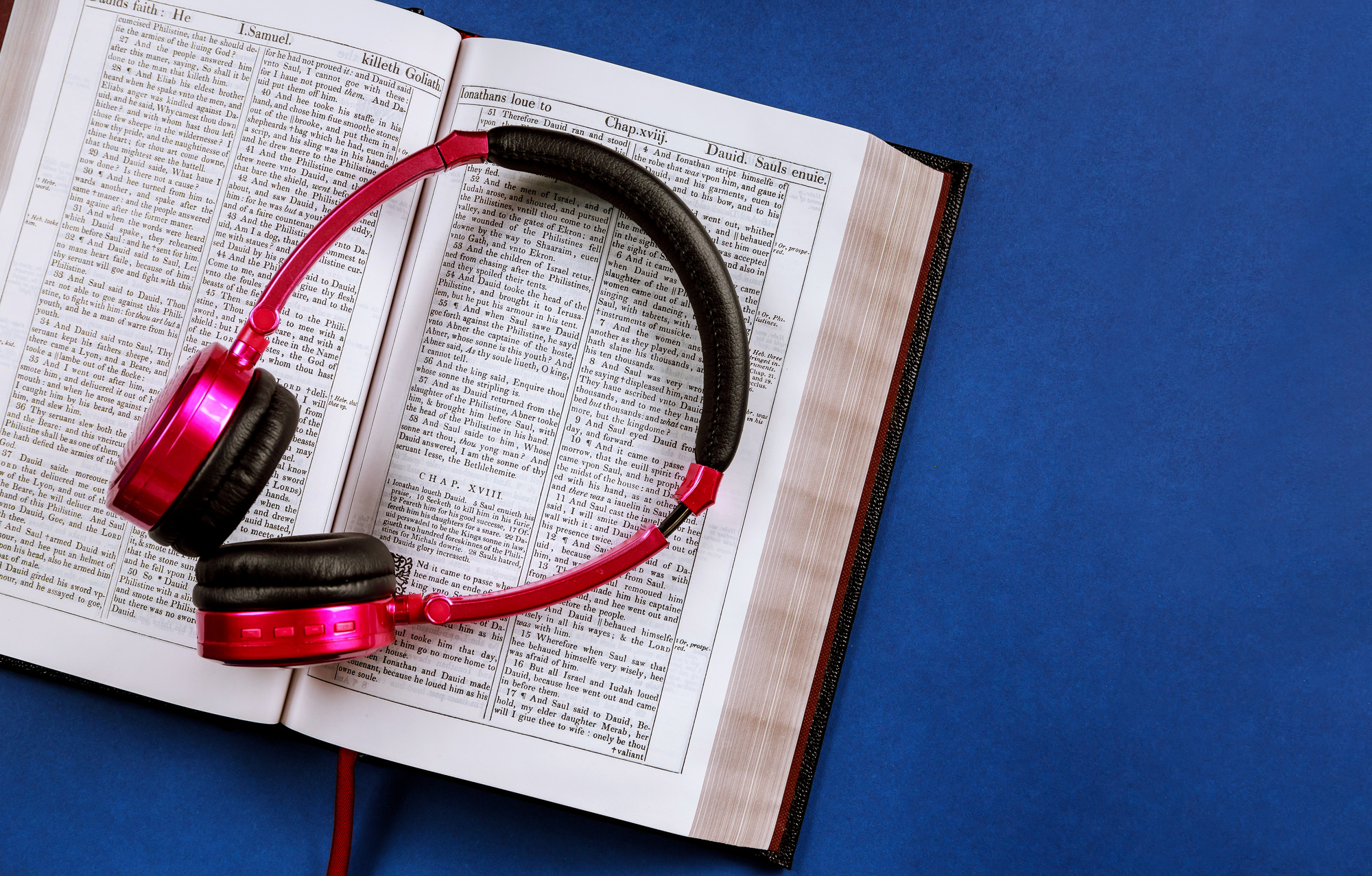 Holy Bible With Headphones